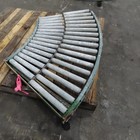 45   Curve Gravity Roller Conveyor Section 21-3 4  Bf 47  Long