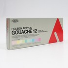 Holbein Acryla Gouache Pastel Set 12 Colors 20ml Tubes D442 07442