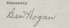 Ben Hogan - Typed Letter Signed 07 16 1992