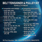 Serpentine Belt Drive Kit With Belt  Tensioner   Idler Pulley For Dodge Ram 1500