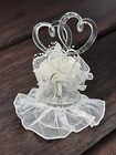 White Rose And Heart Wedding Cake Topper 8 