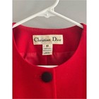 Christian Dior Vintage Vtg Red Pure Wool Suit Jacket Y2k 90 s Women s 10