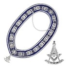 Masonic Regalia Past Master Apron Chain Collar With Free Jewel 100  Lambskin