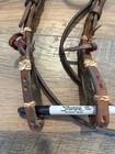 Champion Turf Leather Browband Headstall Western Horse Tack Rawhide Accents 