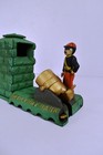 Vintage Artillery Bank Cast Iron Money Box Bank Coin Box Mechanical Collectible 