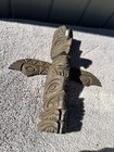 Nw Native Cedar Carved Totem Possibly Vintage  Some Signs Of Small Imperfection