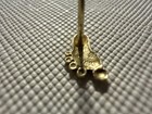 14k Solid Yellow Gold Baby Feet Lucky Stud Earrings Push Back 8mm