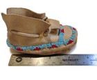 3 Pair Native American Indian Leather Moccasins Infant  Toddler Childrens Sizes