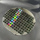 4 Inch Silicon Wafer With Reflective Square Pattern  As Pictured