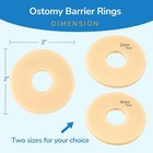 10 Pcs Ostomy Barrier Rings  Ostomy Supplies  2 Mm Thickness Moldable Ostomy Rin