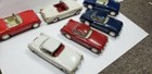 Corvette Friction Tin Toy Car Lot Of 6 Vintage 1950 s C1 Style Collection 1 18