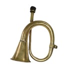 Vintage Brass Bugle Horn Military Cavalry Style Signal Horn W  Mouthpiece