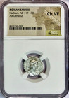 117-138 Ad Hadrian As Augustus Ancient Roman Silver Denarius Rome Ngc Choice Vf