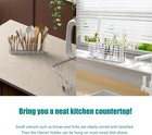 304 Stainless Steel Utensil Holder  Dish Drying Rack  Kitchen Utensil Organizer 