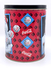 Coca Cola Polar Bear Baseball Collectible Tin 7 25 In X 5 75 In Empty