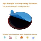 Reflector Self Adhesive Round 80mm Safety Waterproof Stick On For 2pcs Red