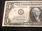 1963a One Dollar Star Bill Uncirculated Sequential Star Note   1  Unc - 1 Note