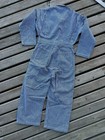 Vtg Kid Oshkosh Bgosh Hickory Stripe Sanforized Union Made Coveralls 5t Talon 42