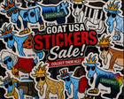     rare Goat Usa Stickers           All Stickers On Sale          250 To Choose From
