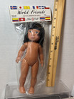 Fibre Craft World Friends Indian Native American Doll Vintage 1988 Crochet Knit