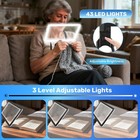 5x Neck Magnifying Glass With Light  Magnifier Black 