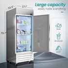 27  Commercial Refrigerator Reach In Upright Refrigerator Single Solid Door New