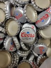 500 Coors Light Aluminum Beer Bottle Caps No Dents Arts Crafts Silver Red 