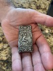 Antique Art Nouveau Match Safe With Lady   Embellishment Sterling Silver 925