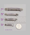 100   200 Hair Barrettes Clip Findings Mix Of 40mm 50mm 60mm 76mm Nickel Blanks