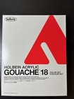 New - Holbein Artist Acrylic Gouache 18 Color Set