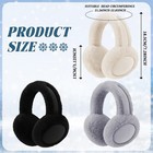 Ramede 3 Pcs Women Winter Ear Muffs Faux Fur Earmuffs Fuzzy Foldable Fluffy E   