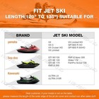 Neverland Jet Ski Cover 120-135in 2-3 Seater Waterproof Uv W Straps