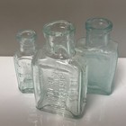 Lot 3 Tiny Medicine Bottle Kemp s Cough Balsam Catarrh Remedy Sultan Drug Rare