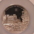 2023 Cook Islands Trade Makes The World Grow 5 Oz  999 Silver Coin Pf70 Ultra
