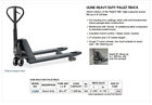 Uline Up To 11 000 Lbs Heavy Duty Pallet Truck 48  X 27  Fork Size Manual Jack