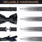  Men s Bow Ties Pre-tied Style Formal Satin Classic L -  adults  01 Black
