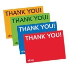 Thank You Cards     Red  Blue  Green And Yellow