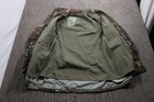 90s Vintage Military Cold Weather Field Jacket Woodland Camo Men s Small Long