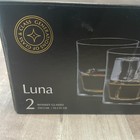 Joyjolt Luna Old Fashioned Whiskey Glasses Lead-free Crystal 10 5 Oz Set Of 2 