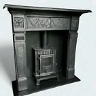 Antique Cast Iron Fire Surround   Woodburner Surround 