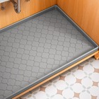 Waterproof Under Sink Mat Silicone Cabinet Protector Kitchen Bathroom Tray Gray