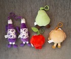 Whiffer Sniffers Lot Of 5 Plush Backpack Clip Keychains  Mildly Scented 