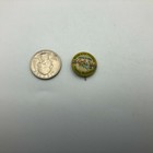 Pinback Birds   Flowers Come To Say Happy Birthday Button Pin Dietz Vintage