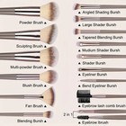 20pcs Makeup Brushes Set Cosmetic Foundation Powder Contour Beauty Sponge Kit