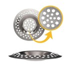 2pcs 4 5  Kitchen Bathroom Sink Strainer Stainless Steel Filter Drain Strainer