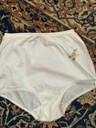 Vintage Granny Panty Highwaisted Satin Finish Dupont Nylon Tricot White Size-m