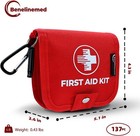Mini First Aid Kit - 137 Pc Emergency Kit For Home  Car  Travel  Camping