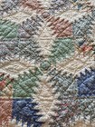Handmade Machine Sewn Patchwork Quilt Approx 79x80 Floral Cottagecore