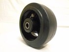 5  X 2  Rubber Wheel On Steel Hub W  Roller Bearing   Free 1 2  Bushing 400lb
