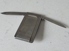 Vintage Imperial Security First National Bank 2 Blade Pocket Knife Money Clip